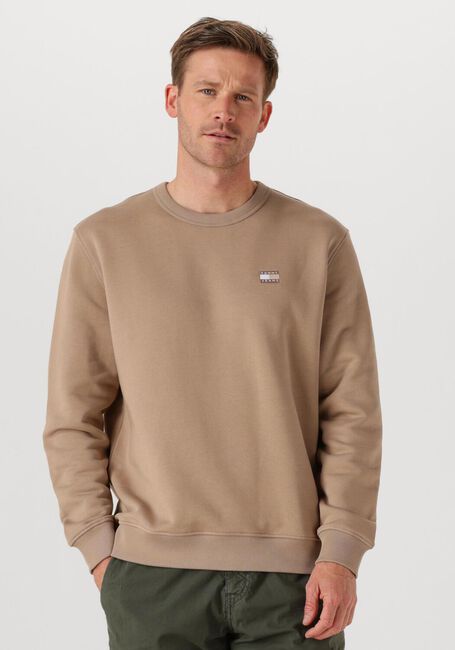 Sand TOMMY JEANS Pullover TJM REG BADGE CREW EXT - large