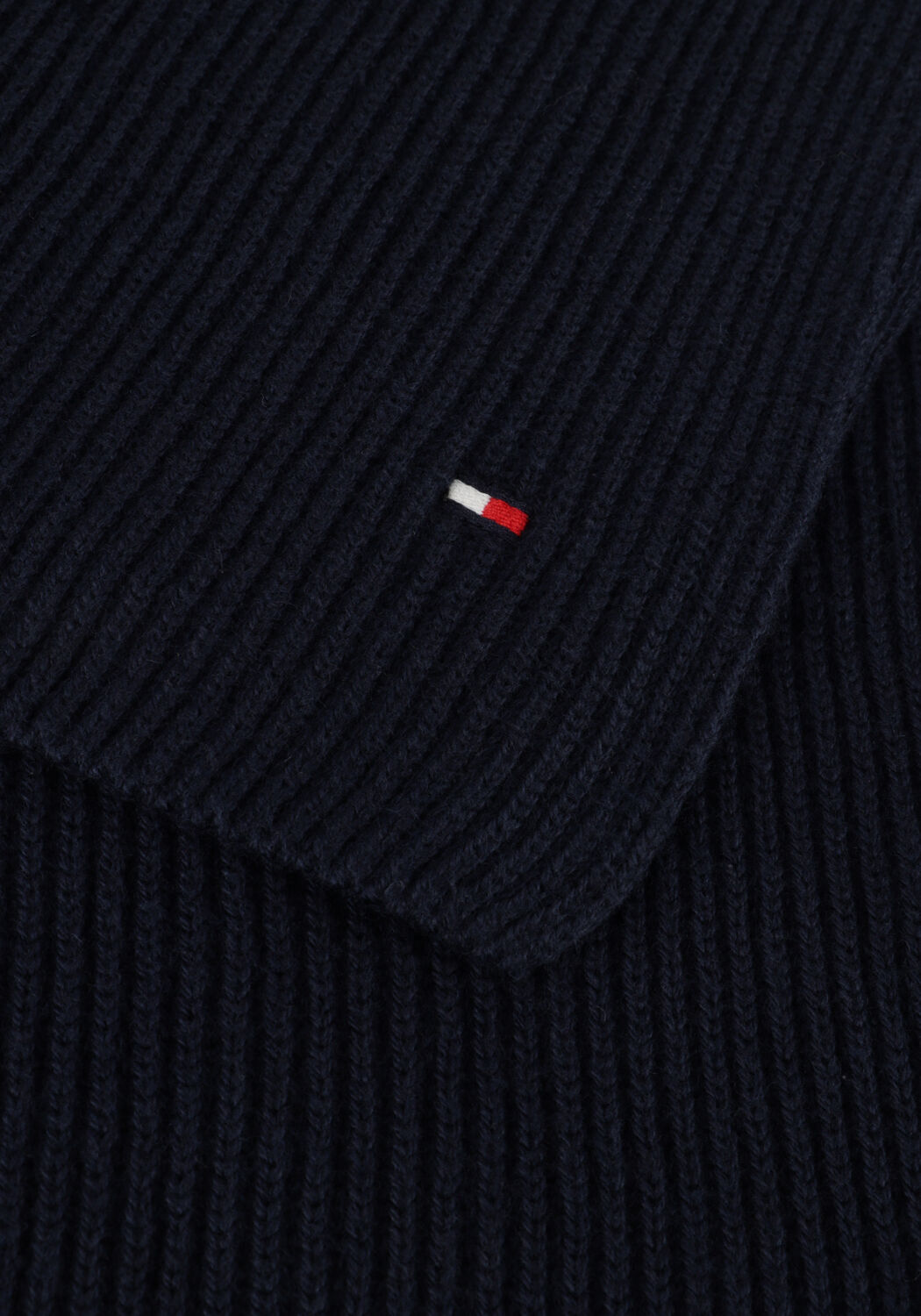 Blaue TOMMY HILFIGER M&uuml;tze GP FLAG BEANIE + SCARF - large