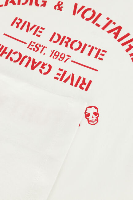 Weiße ZADIG & VOLTAIRE T-shirt X60172 - large
