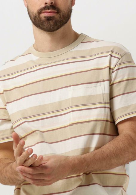 Beige ANERKJENDT T-shirt AKKIKKI S/S STRIPE TEE - large