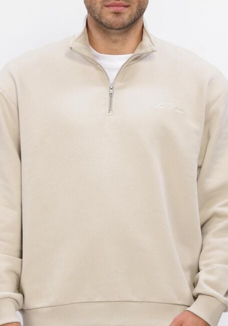 Beige LES DEUX Sweatshirt CREW HALF-ZIP SWEATSHIRT - large