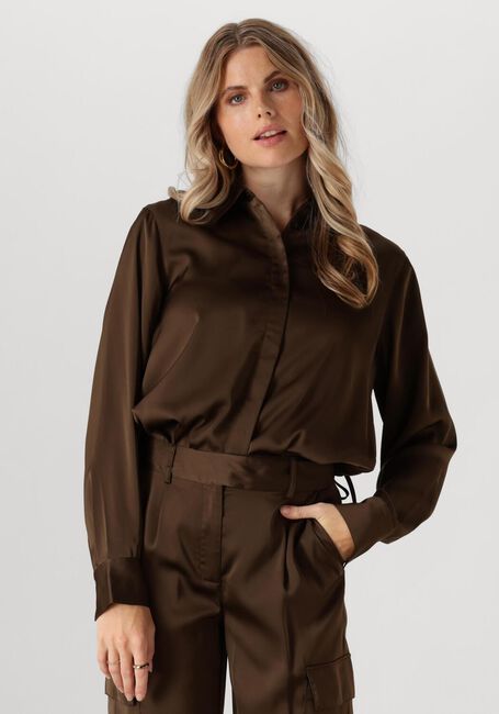 Braune ANOTHER LABEL Blusen CAROLINE SHIRT - large