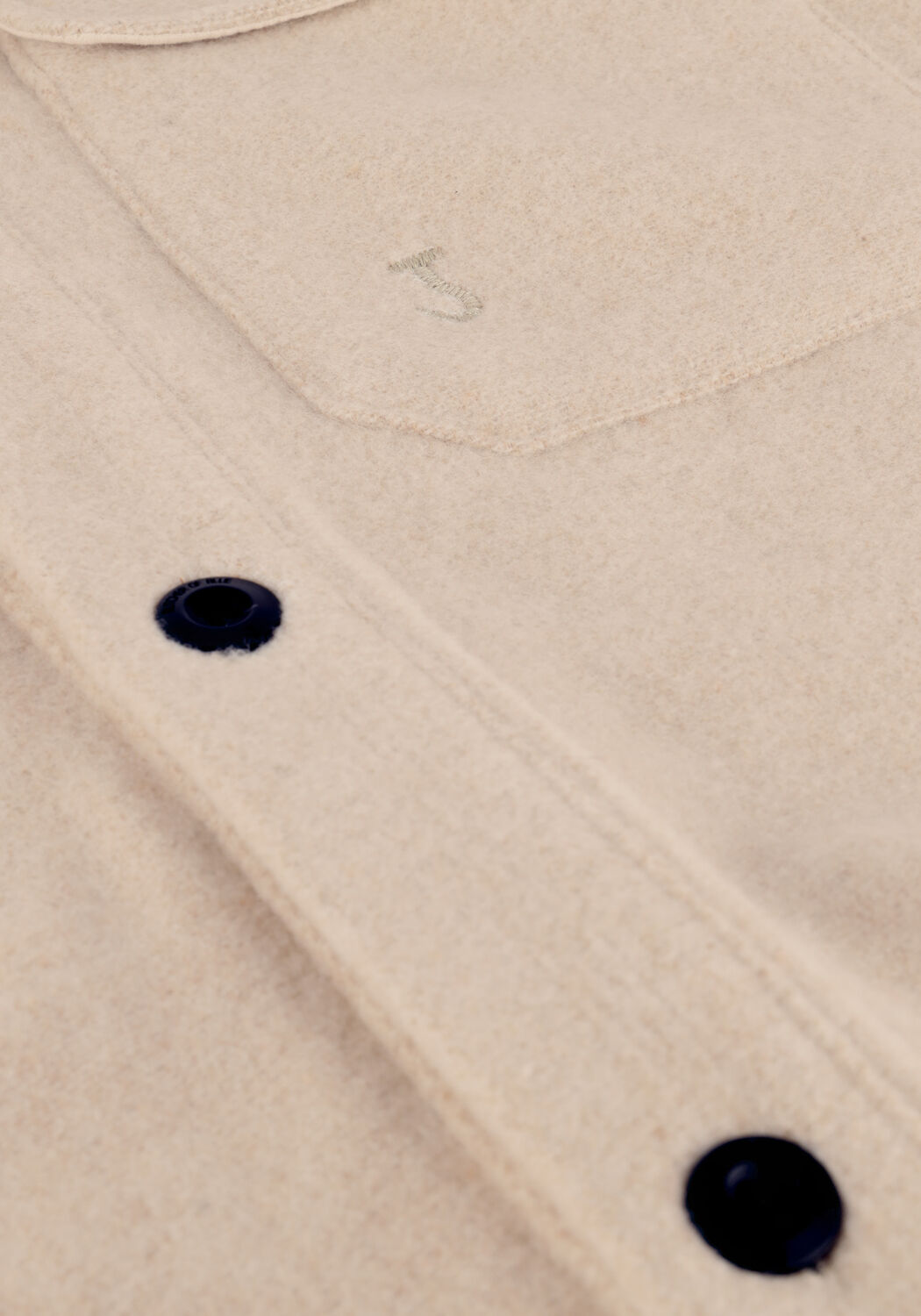 Beige BUTCHER OF BLUE Overshirt OSAKA WOOL OVERSHIRT - large