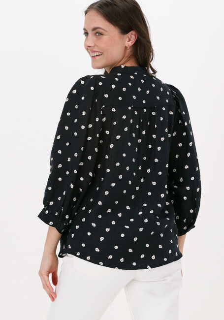 Blaue MSCH COPENHAGEN Blusen SIGRIDA 3/4 SHIRT AOP - large