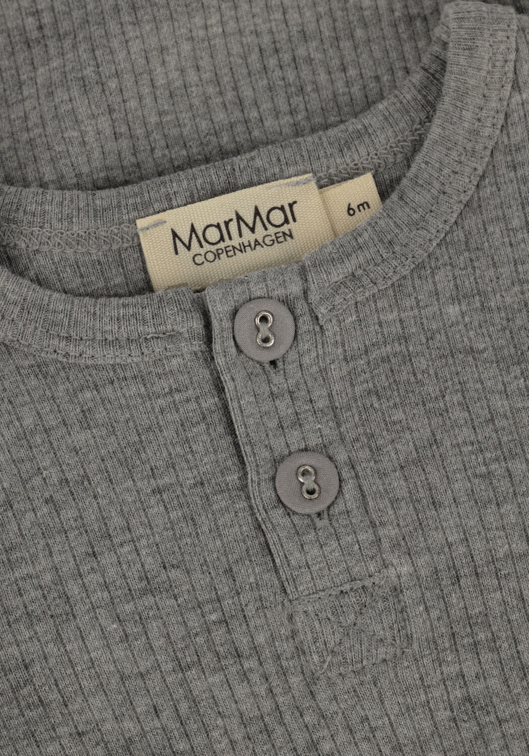 Graue MARMAR COPENHAGEN Strampler BODY LS MODAL - large