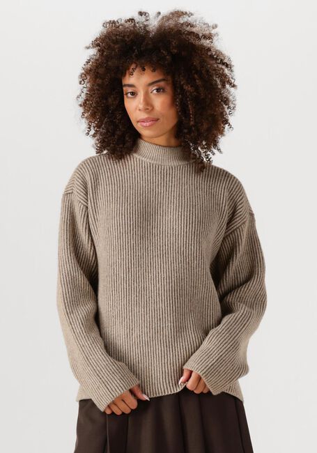 Sand CO'COUTURE Pullover TERISA TURTLE RIB KNIT - large