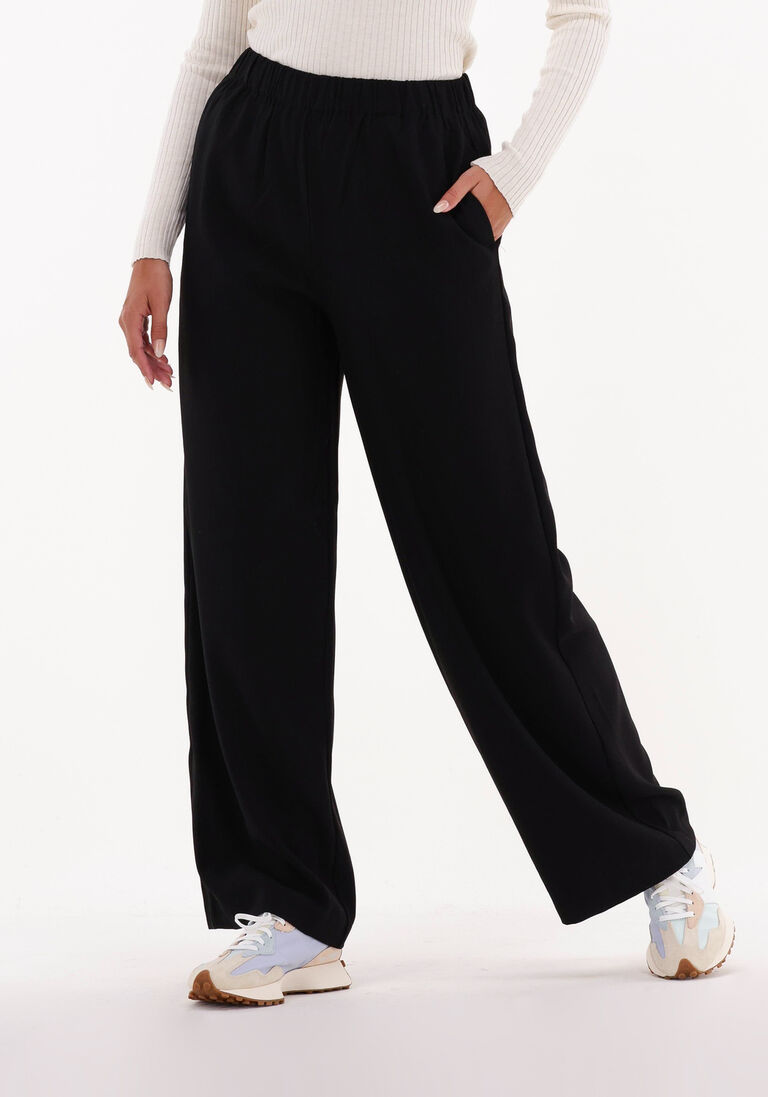schwarze selected femme weite hose tinni-relaxed mw wide pant b