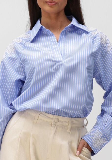 Hellblau BRUUNS BAZAAR Blusen MESQUITEBBKALOE BLOUSE - large