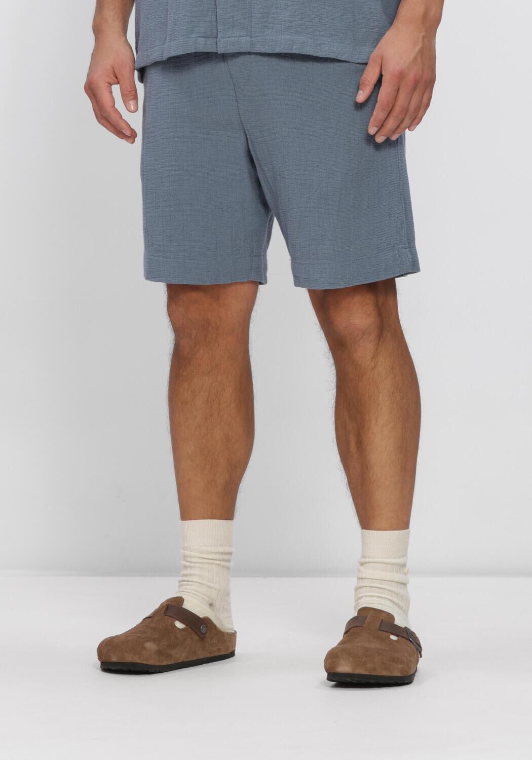 Blaue SELECTED MEN Hosen SLHREGCAL SHORTS - large