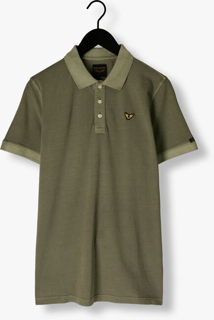 Grüne PME LEGEND Polo-Shirt SHORT SLEEVE POLO GARMENT DYE - large
