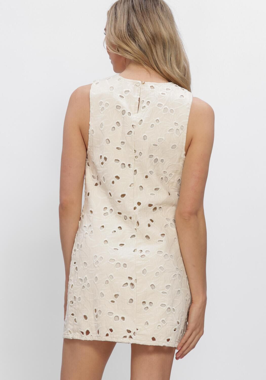 Beige EDITED Kleider NICKY DENIM DRESS - large