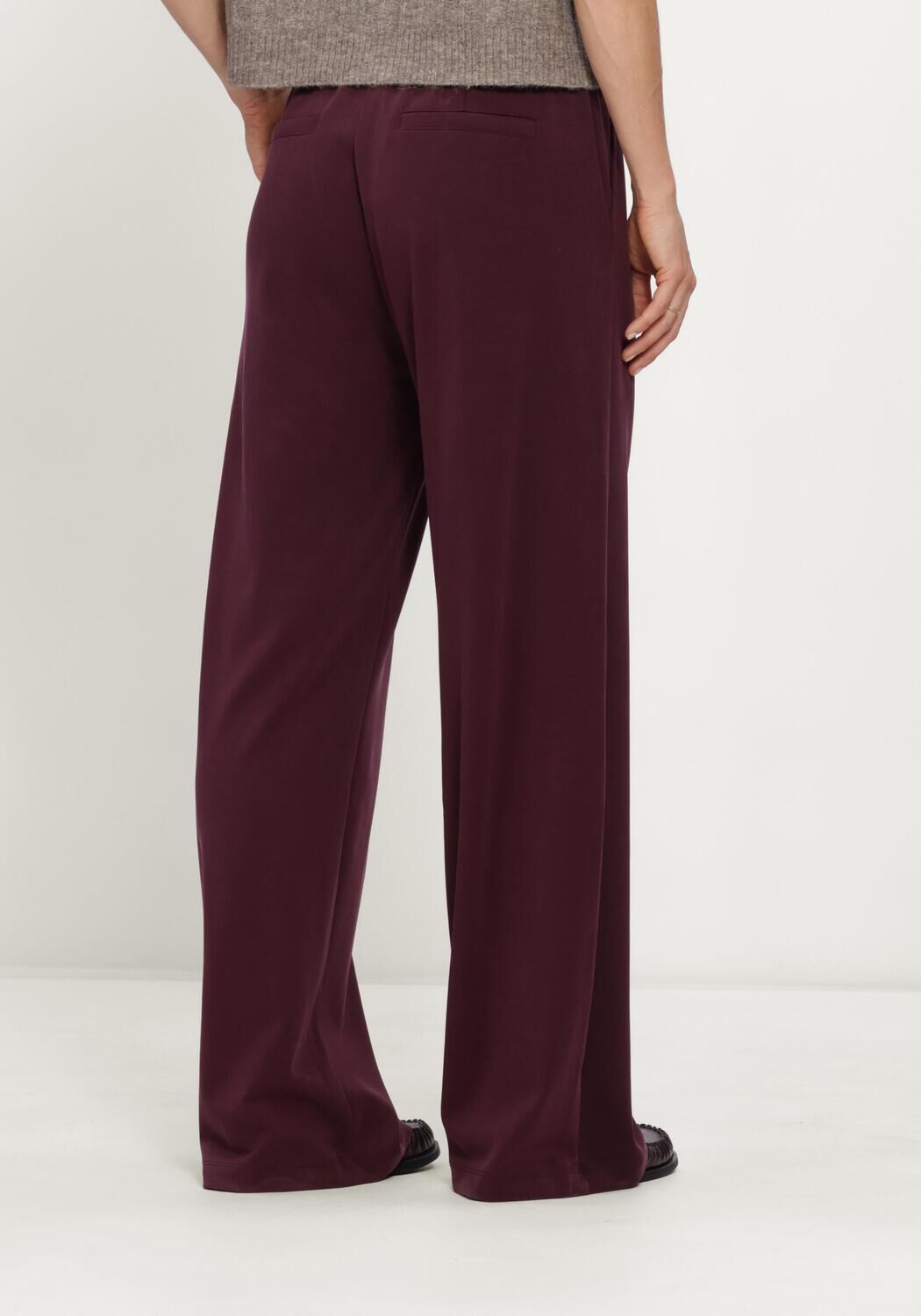 Bordeaux SUMMUM Weite Hose WIDE LEG PANT SOFT SCUBA - large