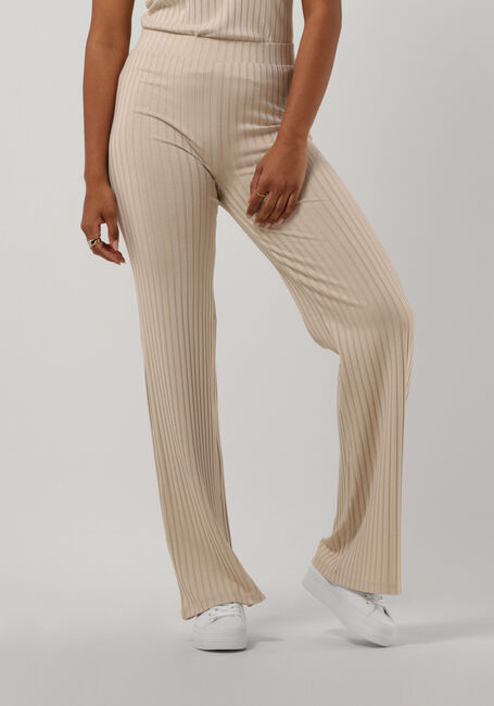 Beige CALVIN KLEIN Schlaghose ELONGATED RIB PANTS - large