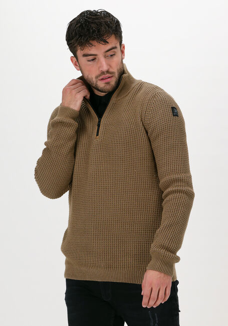 Beige VANGUARD Pullover HALF ZIP COLLAR COTTON ARCRYLI - large