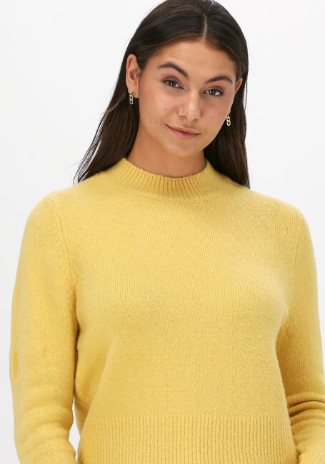 Gelbe ANOTHER LABEL Pullover DEE KNITTED PULL L/S - large