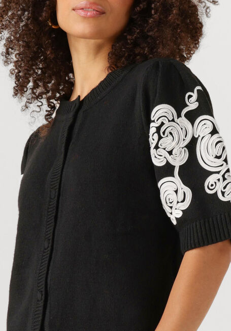Schwarze OBJECT Pullover OBJJANE 2/4 RE KNIT CARDIGAN - large