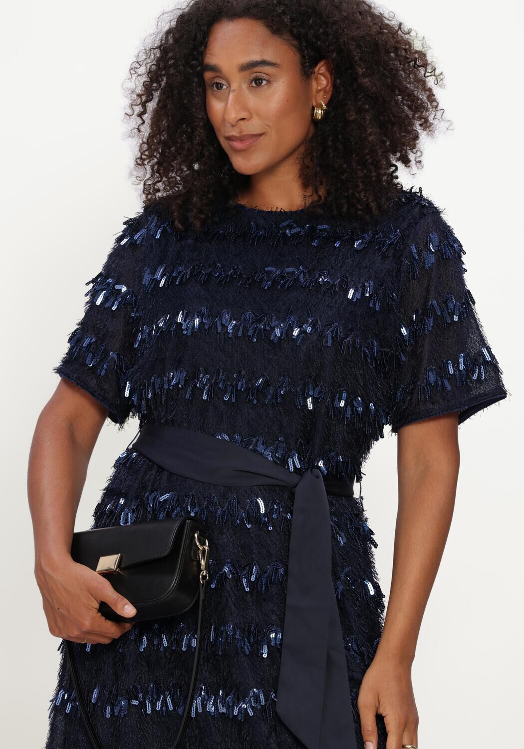 Dunkelblau POM AMSTERDAM Minikleid INEZ ETERNAL BLUE - large