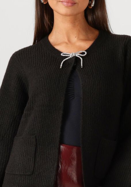Schwarze MOVES Strickjacke KATHERINE CARDIGAN 2579 - large