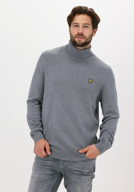Graue LYLE & SCOTT Rollkragenpullover ROLL NECK JUMPER - large