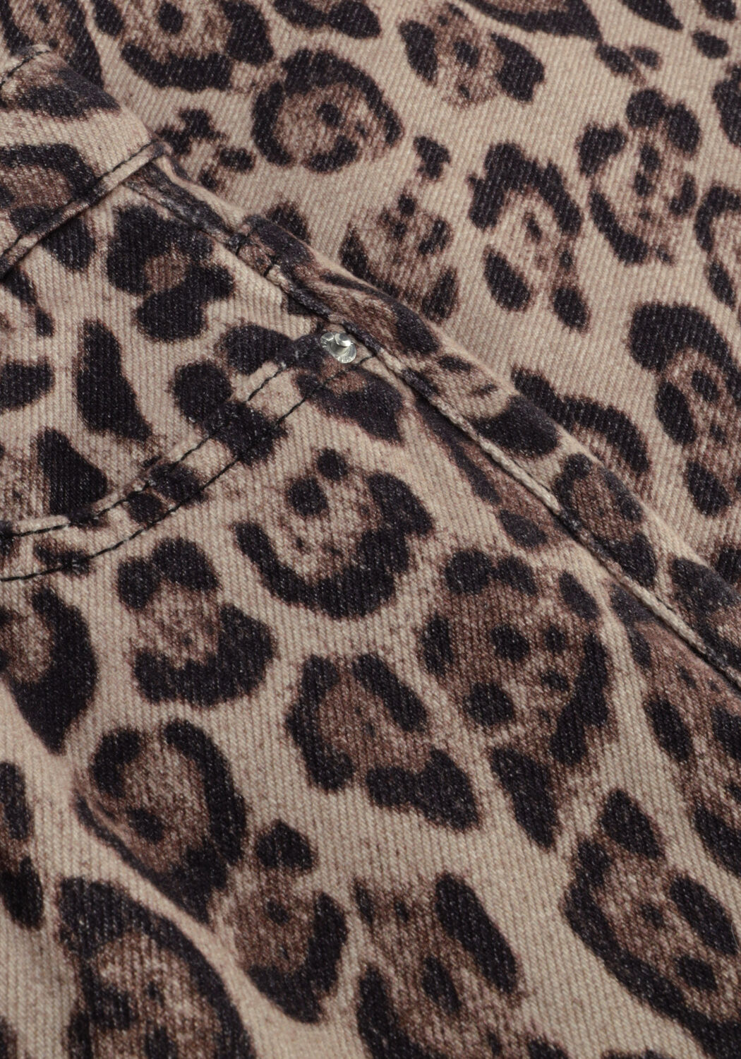 Mehrfarbige/Bunte ALIX MINI Weite Hose WIDE LEG JAGUAR DENIM PANTS - large