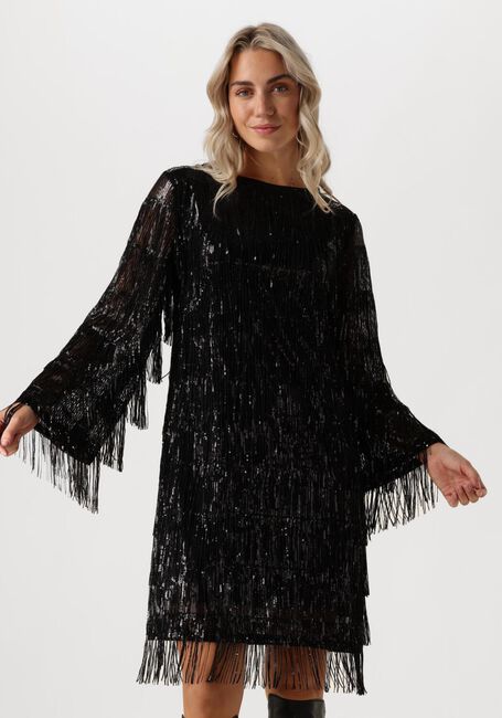 Schwarze ANA ALCAZAR Minikleid PURE SEQUINS DRESS - large