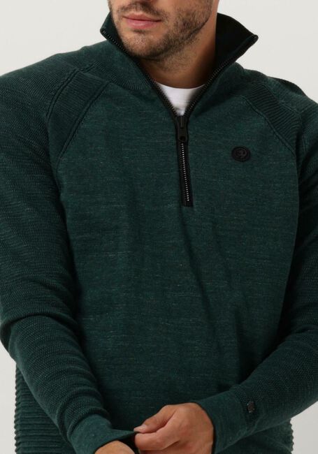 Grüne CAST IRON Pullover HALF ZIP COLLAR COTTON HEATHER PLATED HALF ZIP - large