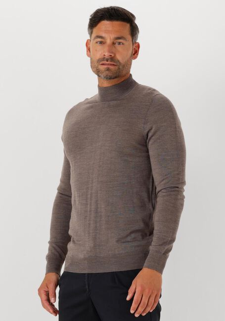 Braune PROFUOMO Rollkragenpullover PULLOVER MOCK NECK MERINO - large