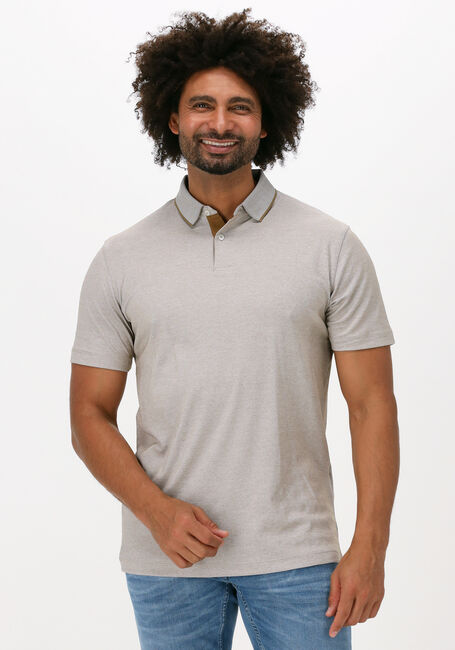 Beige SELECTED HOMME Polo-Shirt SLHLEROY COOLMAX SS POLO B NOO - large