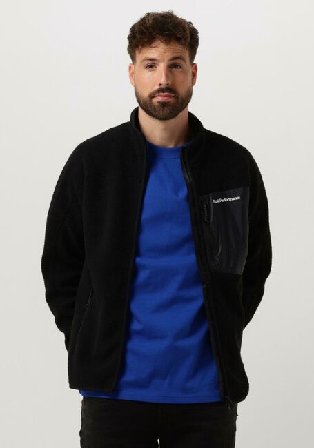 Schwarze PEAK PERFORMANCE Sweatshirt M PILE ZIP JACKET - large
