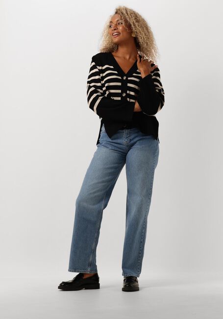 Schwarze OBJECT Strickjacke OBJESTER L/S CARDIGAN - large