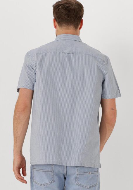 Blaue TOMMY JEANS Casual-Oberhemd TJM REG SEERSUCKER STP SS SHIRT - large