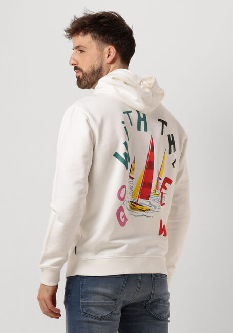 Weiße SCOTCH & SODA Sweatshirt FRONT BACK ARTWORK HOODIE - large