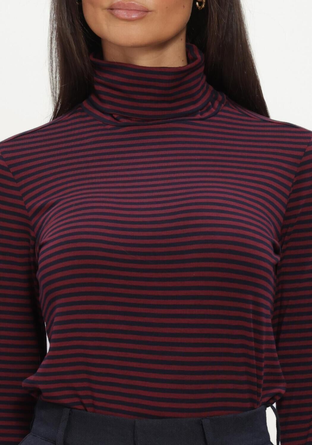 Bordeaux RUBY TUESDAY Rollkragenpullover CHANTI LONG SLEEVES TURTLE NECK - large