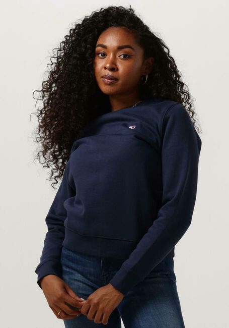 Blaue TOMMY JEANS Sweatshirt TJW REGULAR FLEECE C NECK - large