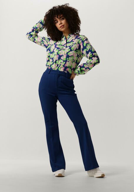 Blaue POM AMSTERDAM Blusen MILA LILIES BLUE BLOUSE - large