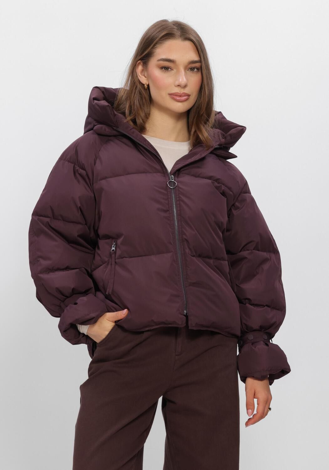 Bordeaux WITHBLACK Wattierte Jack WBLKYLIE REAL DOWN JACKET - large