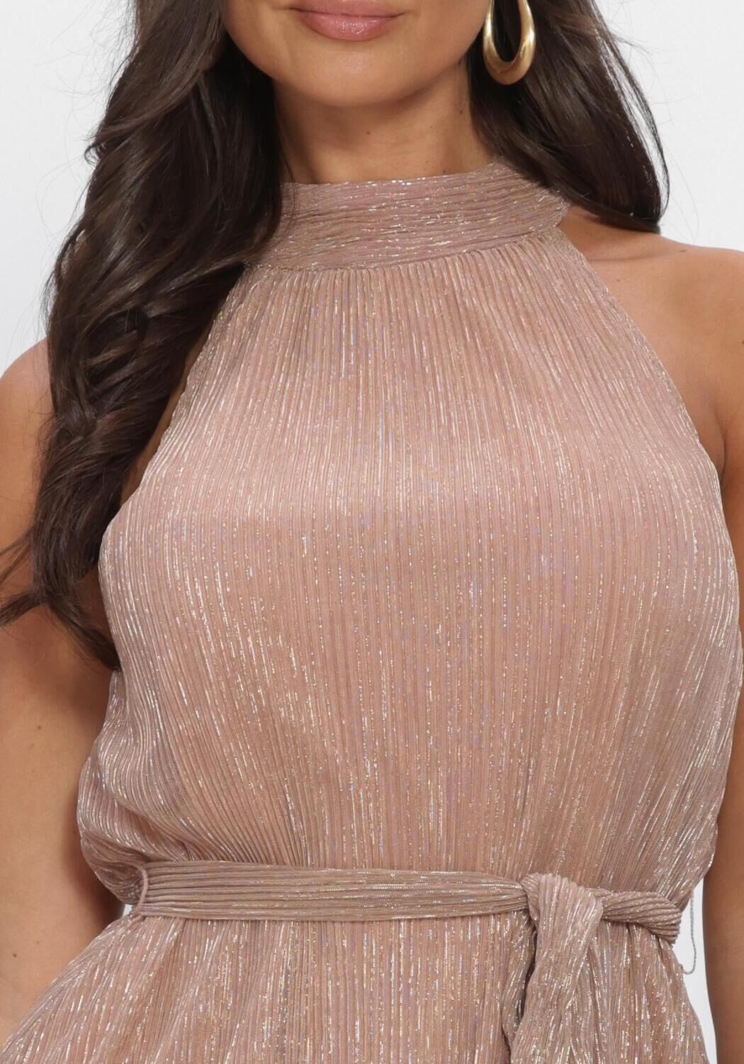 Rote FREEBIRD Kleider F-JER-PLISSE-LUREX-26-2 - large