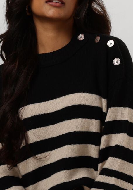 Schwarze RUBY TUESDAY Pullover VIEJE BUTTON SHOULDER PULLOVER - large