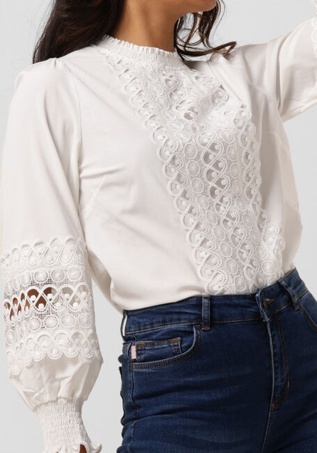 Weiße NEO NOIR Bluse KATIE EMBROIDERY BLOUSE - large