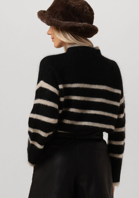 Schwarze SECOND FEMALE Pullover OVALIS KNIT T-NECK - large
