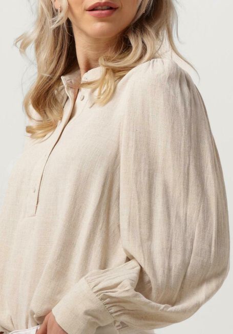 Sand SELECTED WOMEN Blusen SLFVIVA LINEN TOP - large