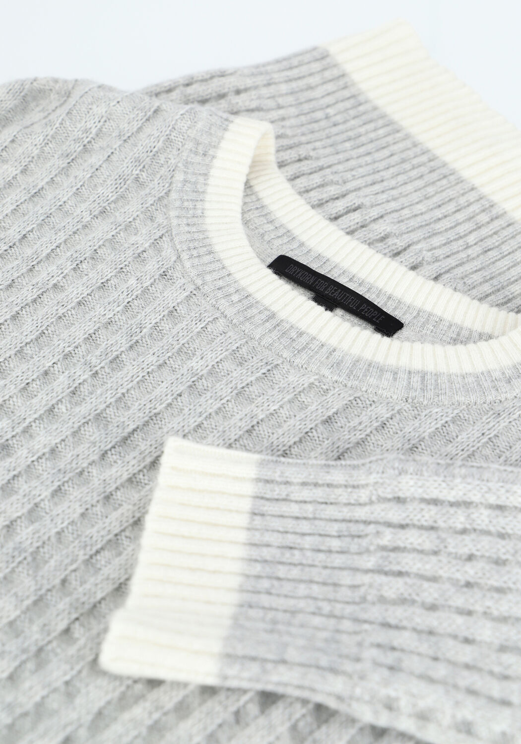 Graue DRYKORN Pullover VINCENT 420081 - large