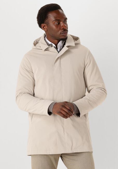 Beige PROFUOMO Parkas RAINCOAT LONG MAGNET - large