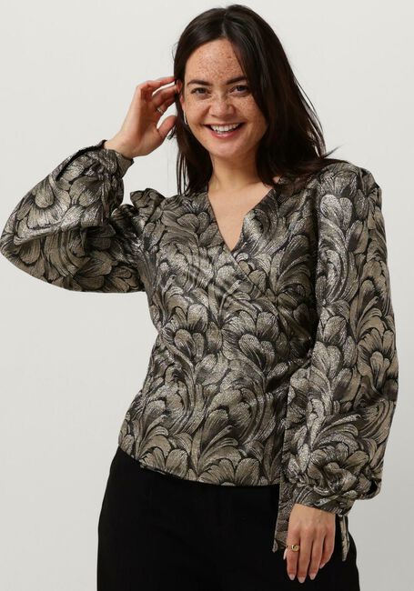 Goldfarbene AAIKO Blusen LYDA PES 456 TOP - large