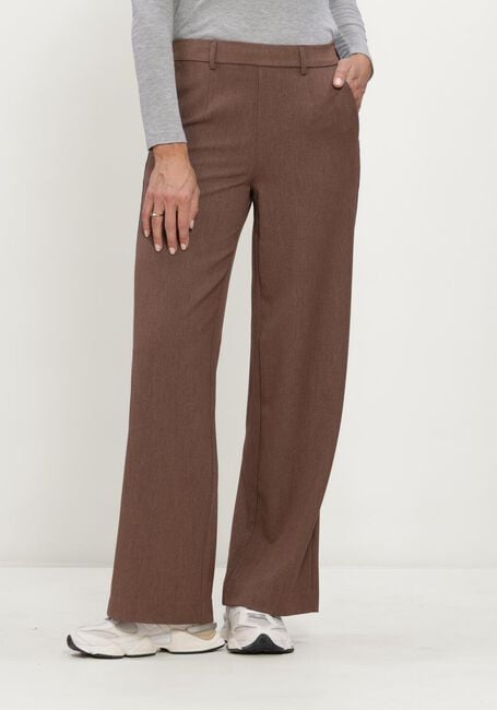Braune OBJECT Hose OBJLISA WIDE PANT - large