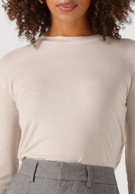 Creme WITHBLACK Top WBLJOSEFINE LS TEE - large