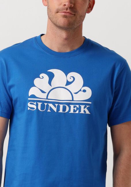 Blaue SUNDEK T-shirt M4S100 NEW SIMEON LOGO - large