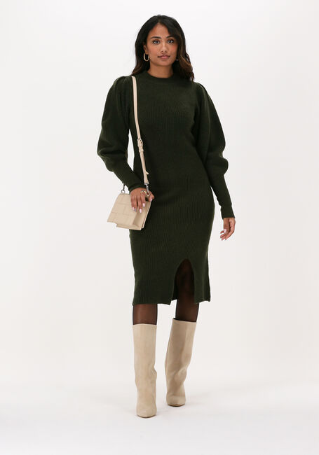 Dunkelgrün Y.A.S. Midikleid YASLUNA LS KNIT MIDI DRESS - large