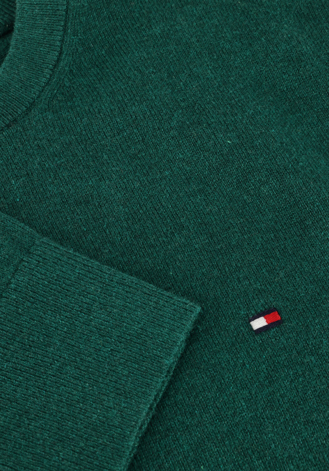 Dunkelgr&uuml;n TOMMY HILFIGER Pullover PIMA ORG CTN CASHMERE CREW NECK - large