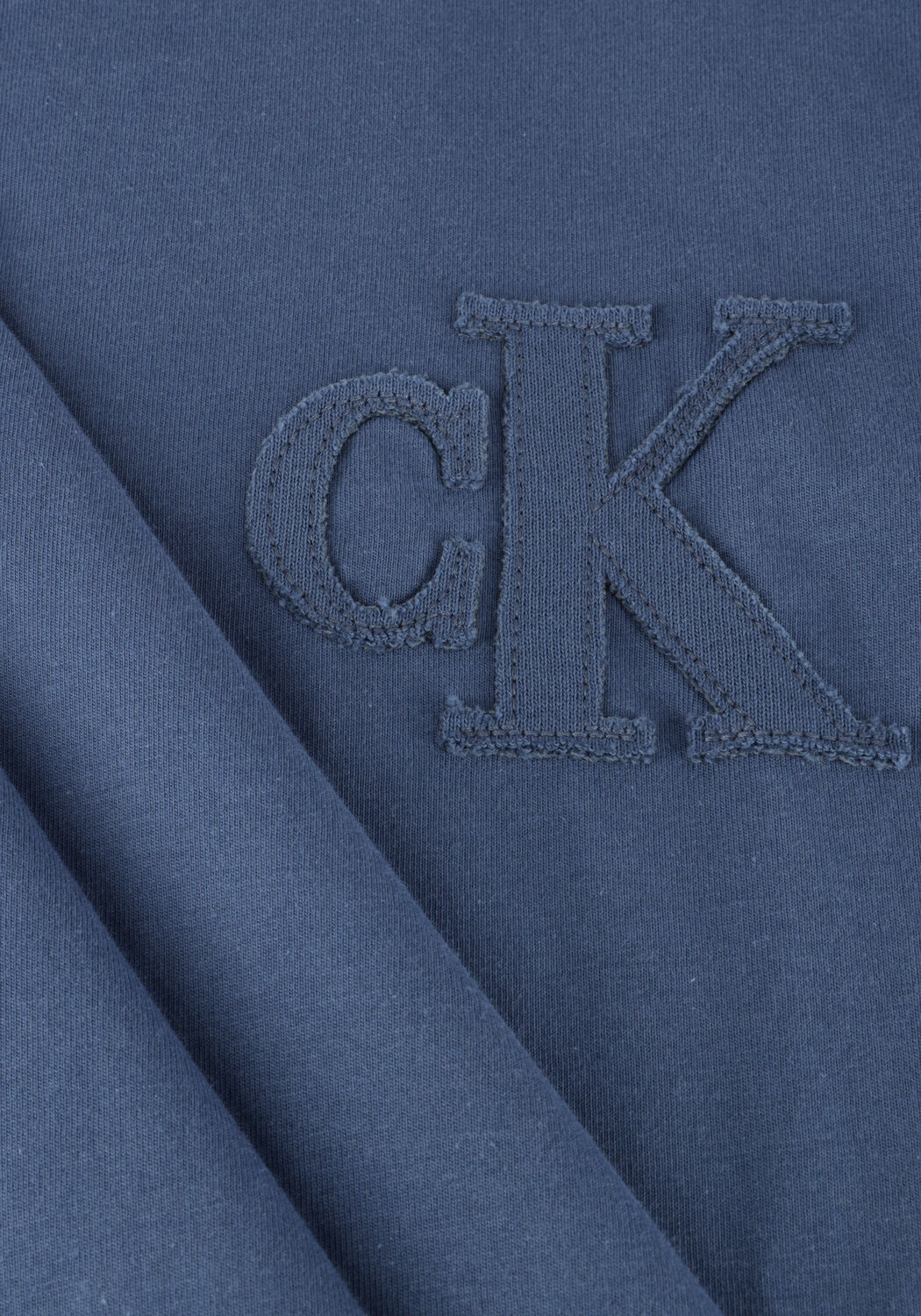 Blaue CALVIN KLEIN T-shirt CK APPLIQUE TEE - large